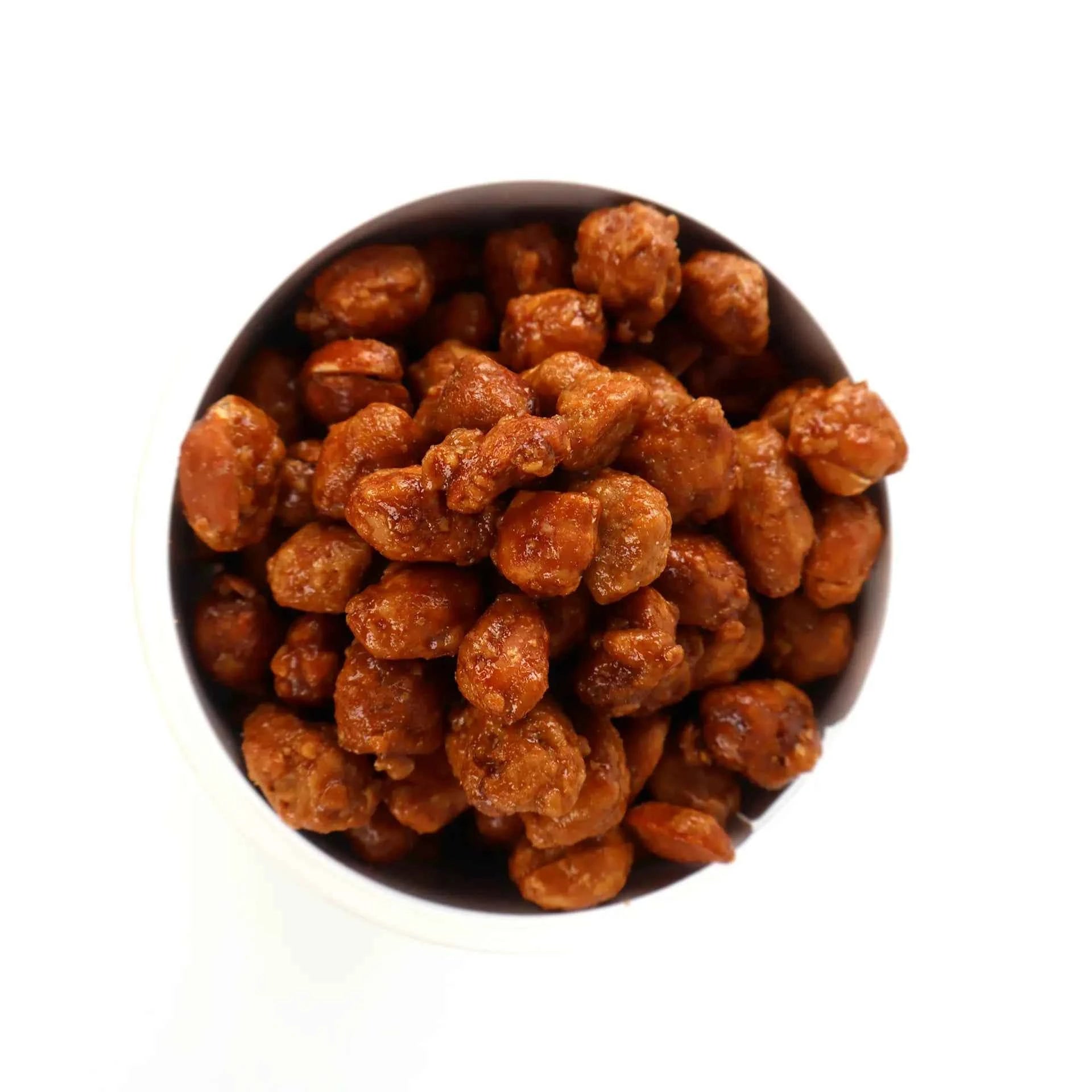 Vue de dessus du pot de 300g rempli de chouchous.