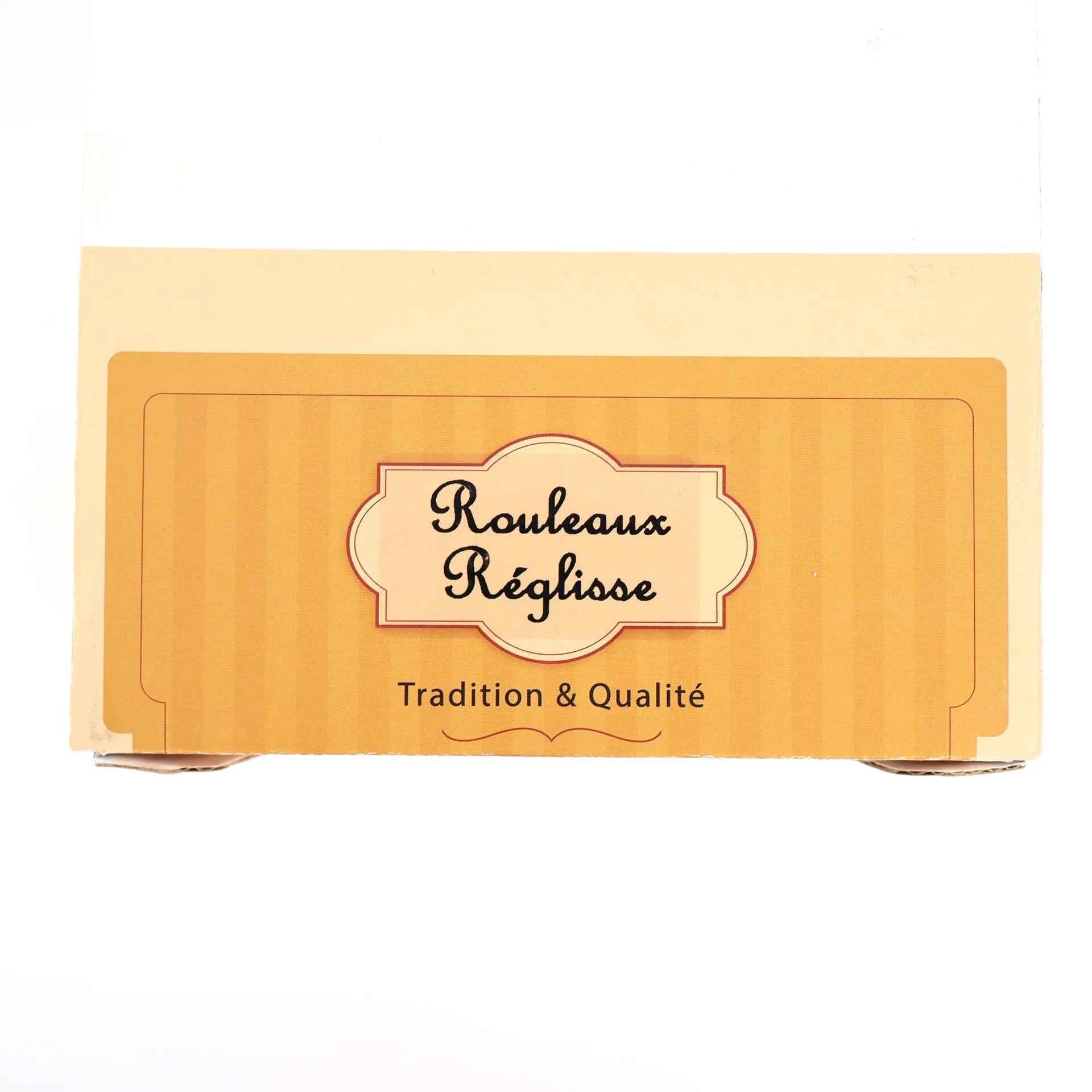 Boîte de Rouleaux Réglisse Tradition & Qualité fermée vue de face.